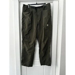 Mountain Hardwear Mesa Cargo Pants Belted XL Hiking Outdoor Stretch